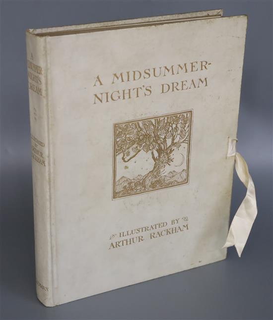 Shakespeare, William - A Midsummer-Nights Dream, illustrated by Arthur Rackham, qto, vellum gilt, with